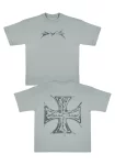 Camiseta Oversize Cruz Plomo