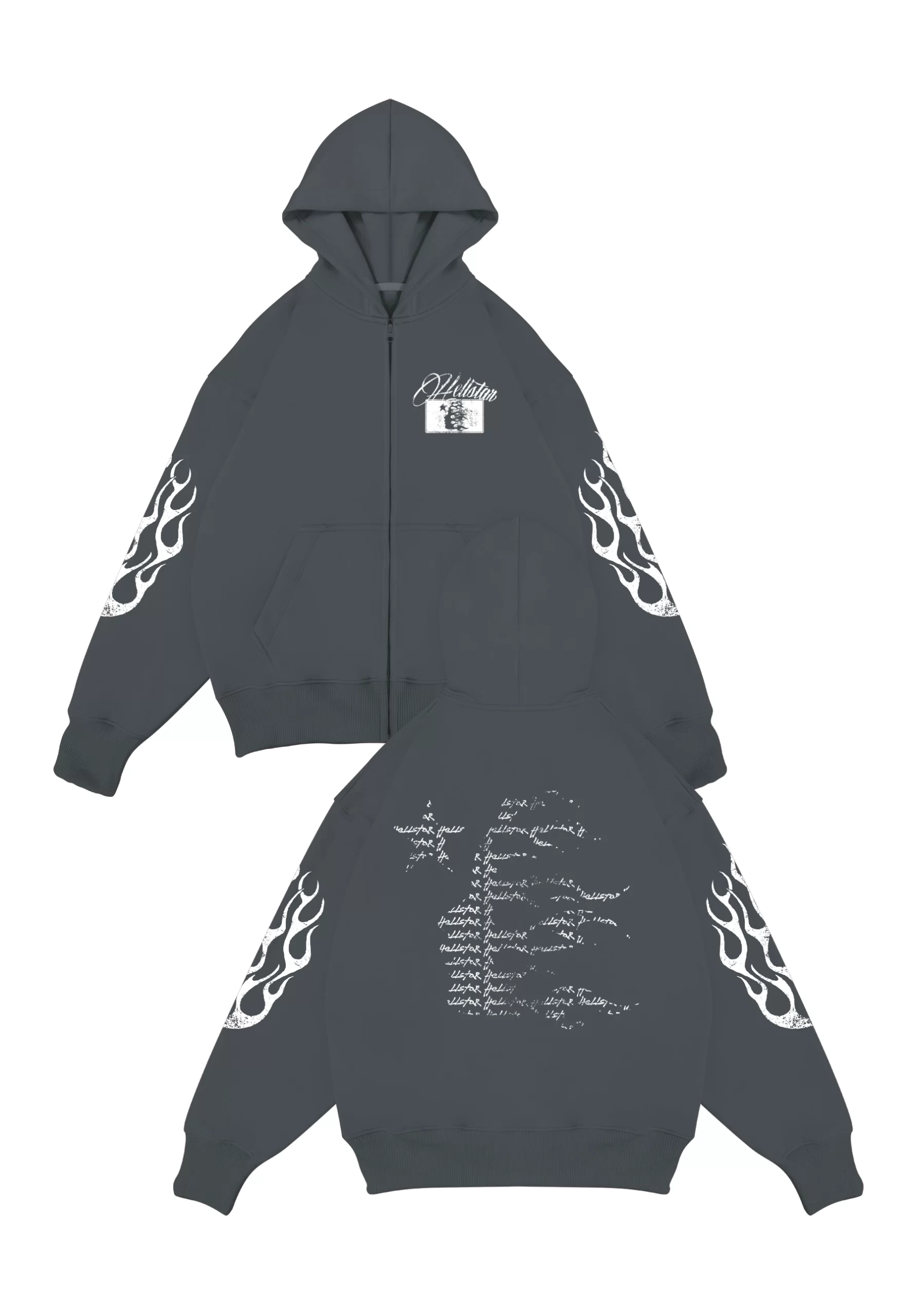 Hoodie Con Cierre Flama Ceniza Hoodie Con Cierre Flama Ceniza scaled