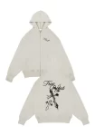 Hoodie Oversize Project Con Cierre 1 Hoodie con Cierre Project Crudo