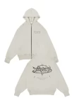 Hoodie Oversize Surround Con Cierre 1 Hoodie Con Cierre Surround Crudo
