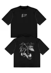 Camiseta Boxy Fit Cereza Negro