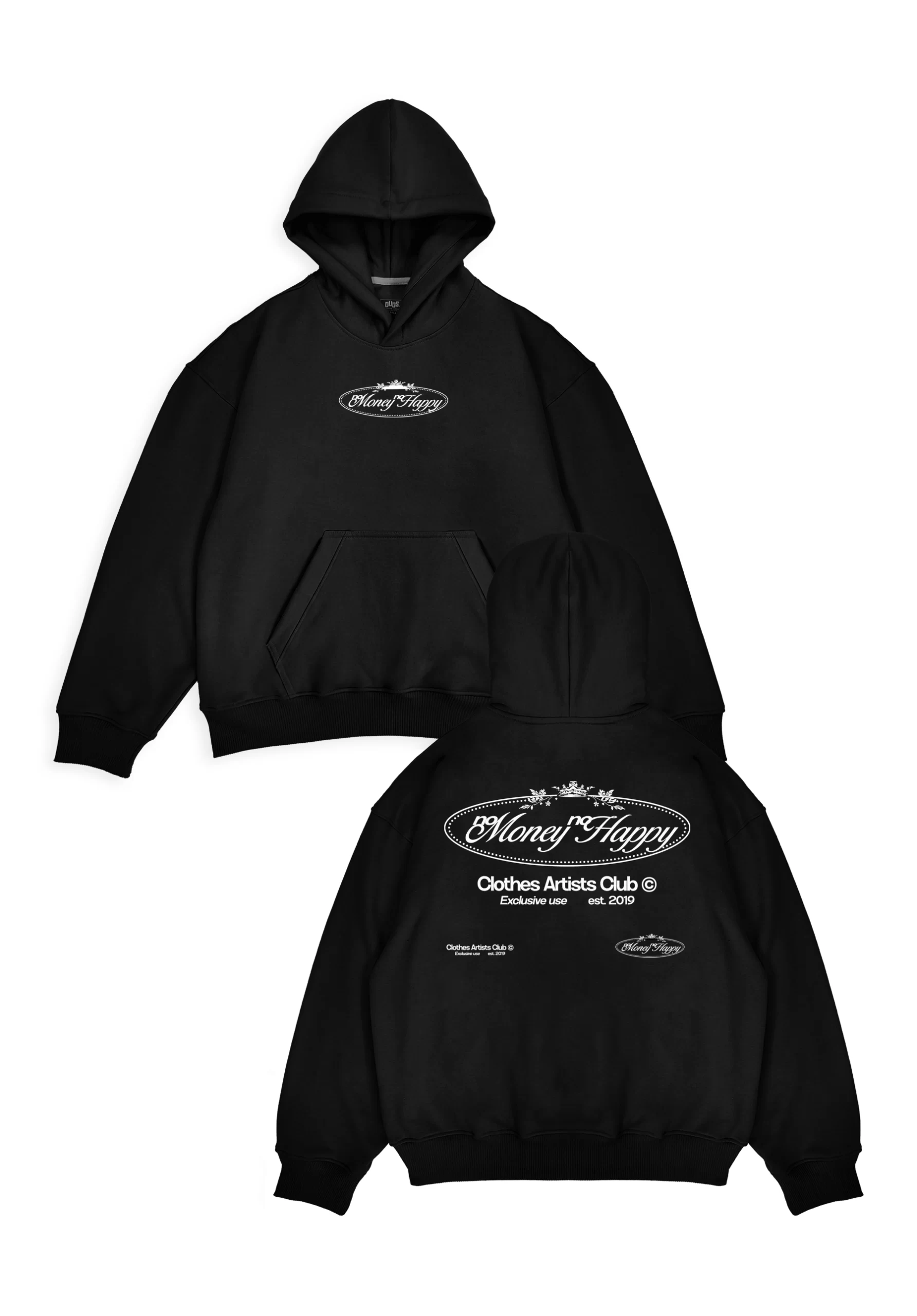 Hoodie Oversize No Money Negro Hoodie Oversize No Money Negro 1 scaled