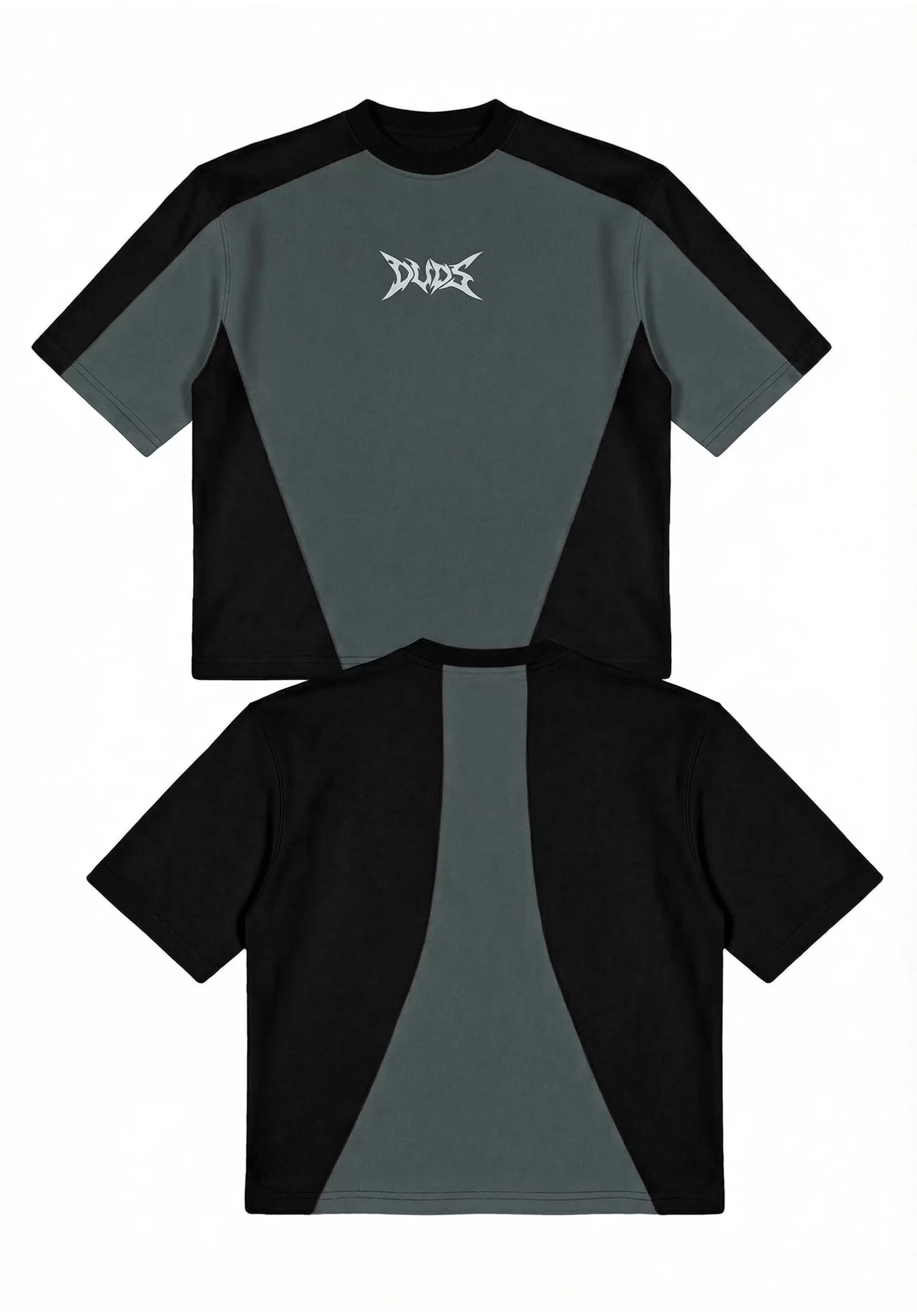 Camiseta Boxy Fit Dual Negro