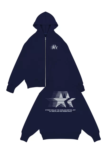 Hoodie Oversize Star Con Cierre