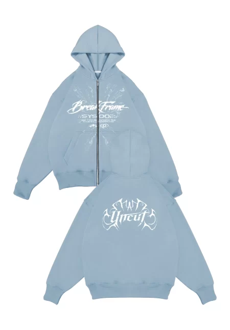 Hoodie Oversize Break Con Cierre
